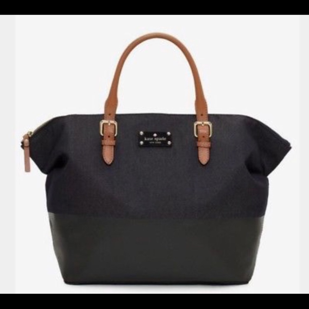 Kate Spade Dixon Place Blaine Blue Denim Satchel